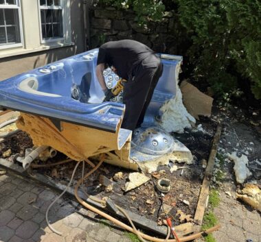 Hot tub removal and disposal